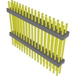 Conn Board Stacker HDR 34 POS 2.54mm Solder ST Top Entry Thru-Hole Bulk