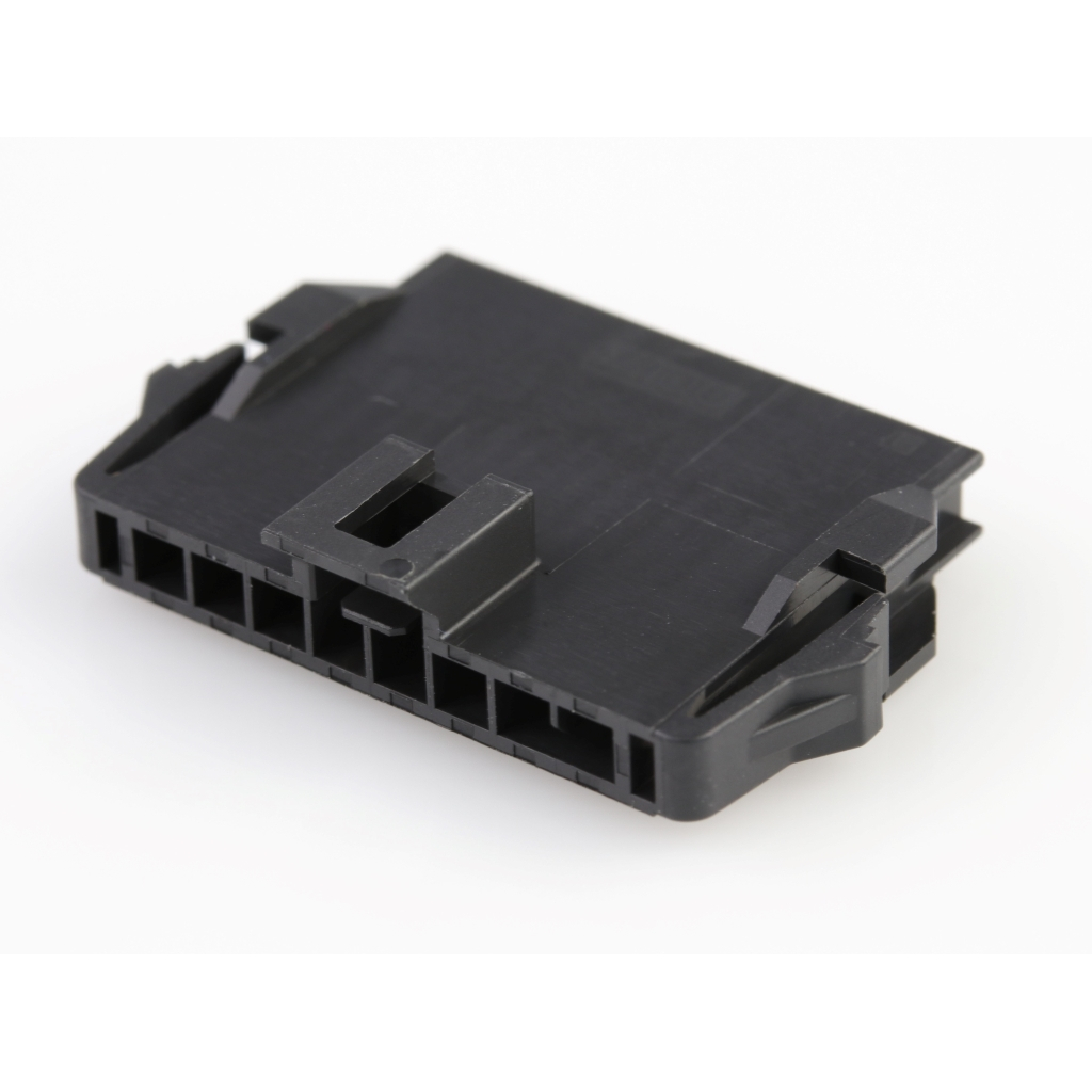 Molex-2002771208 Einzeladersteckverbinder, Gehäuse Conn Housing PL 8 POS 2.5mm Crimp ST Panel Mount Black Nano-Fit Bag