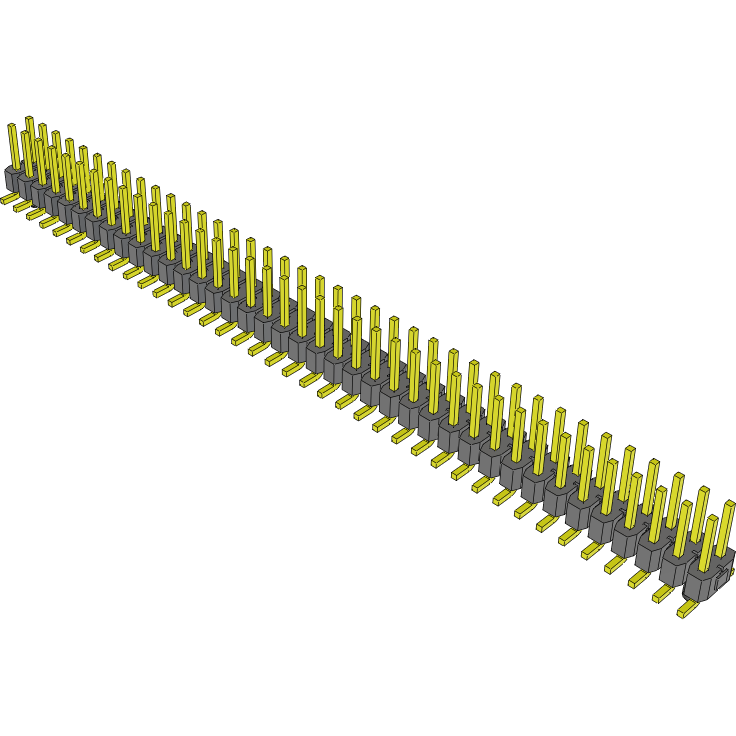 Samtec-TSM-139-01-S-DV-A Connector Headers and PCB Receptacles Conn Unshrouded Header HDR 78 POS 2.54mm Solder ST Top Entry SMD Tube