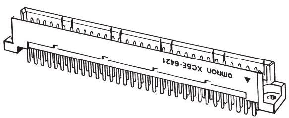 Omron-XC5E2021 Steckverbinder, Mutterplatine Conn DIN 41612 M 20 POS 2.54mm Solder ST Thru-Hole