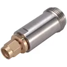 HUBER+SUHNER-33_SMA-N-50-51/1_NE RF-Steckverbinder Conn SMA-Type N Adapter 0Hz to 18GHz 50Ohm ST PL/F Gold Over Nickel Single