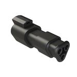 Conn Housing RCP 3 POS Crimp ST Cable Mount Black