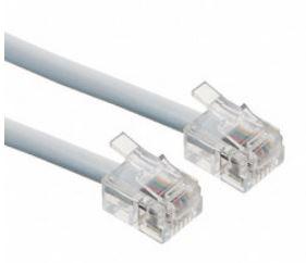 Assmann WSW components, Inc-AT-S-26-6/4/W-7/R Andere Kabelbaugruppen Cable Assembly Modular UTP 2.13m 26AWG RJ-11 to RJ-11 4 to 4 POS M-M Bag