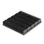 60 x 60 mm, BGA Heat Sink, Aluminum, PCB