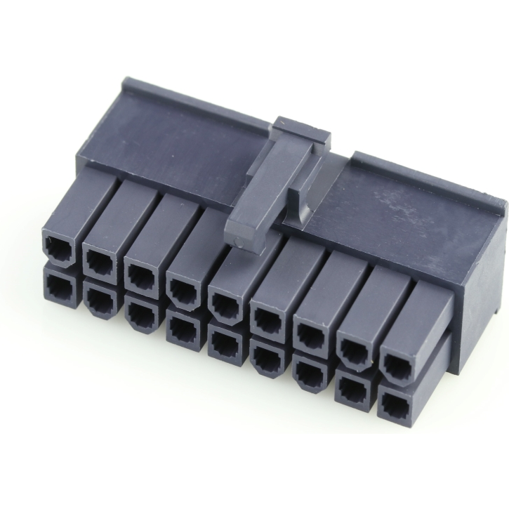 Molex-46992-1810 分立接线罩连接器 Conn Housing RCP 18 POS 4.2mm Crimp ST Cable Mount Black Mini-Fit Jr™ Bag