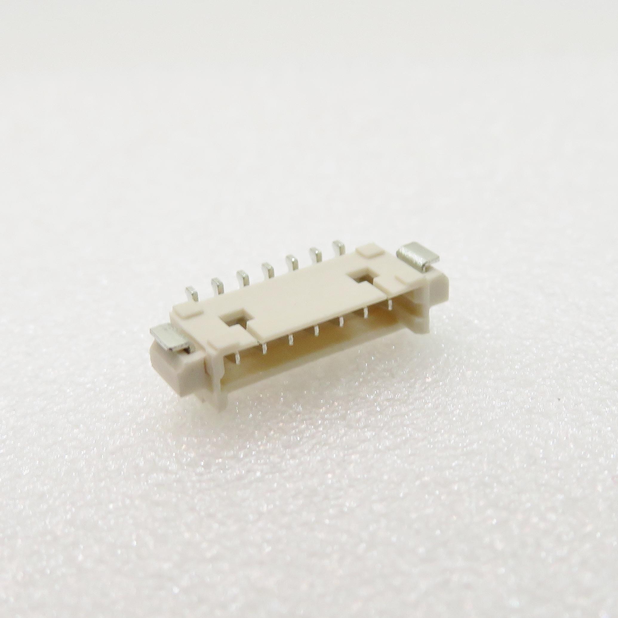 ADAM TECH-125SH-B-07-TR-SMT Embases de raccordement et réceptacles PCB Crimp, Wire to Board, Secure Lock Header 7P 1.25mm Pitch R/A SMT