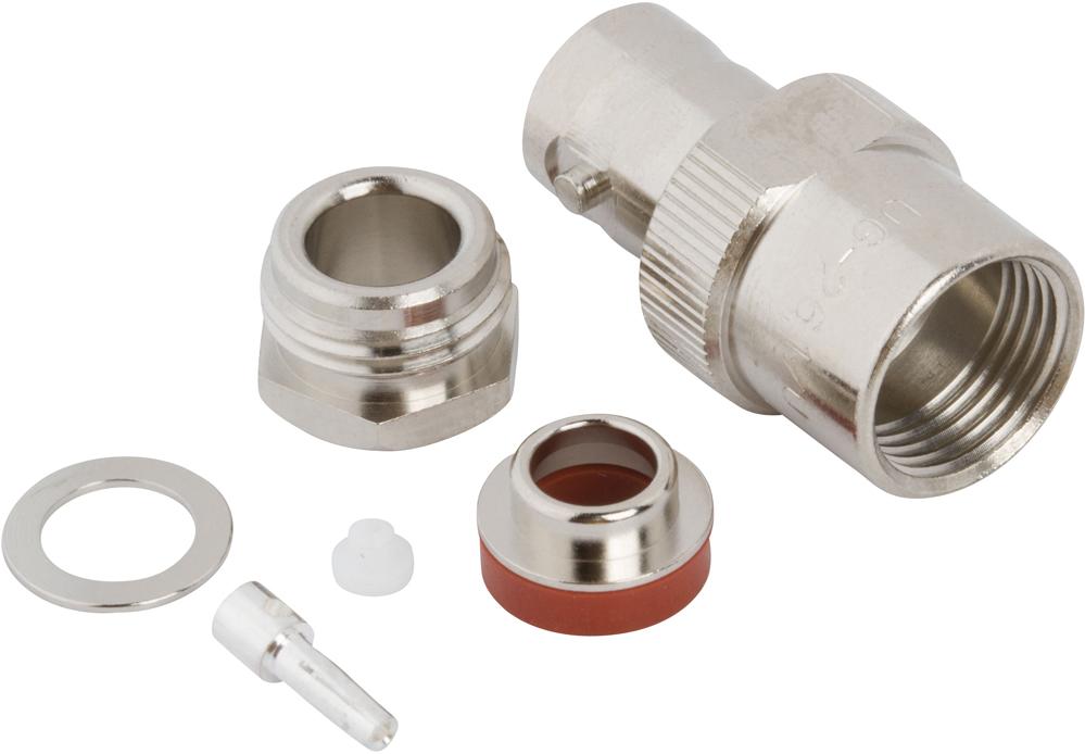 Amphenol RF-031-15 RF-Steckverbinder Conn BNC 0Hz to 4GHz 50Ohm Clamp ST Cable Mount RCP Silver