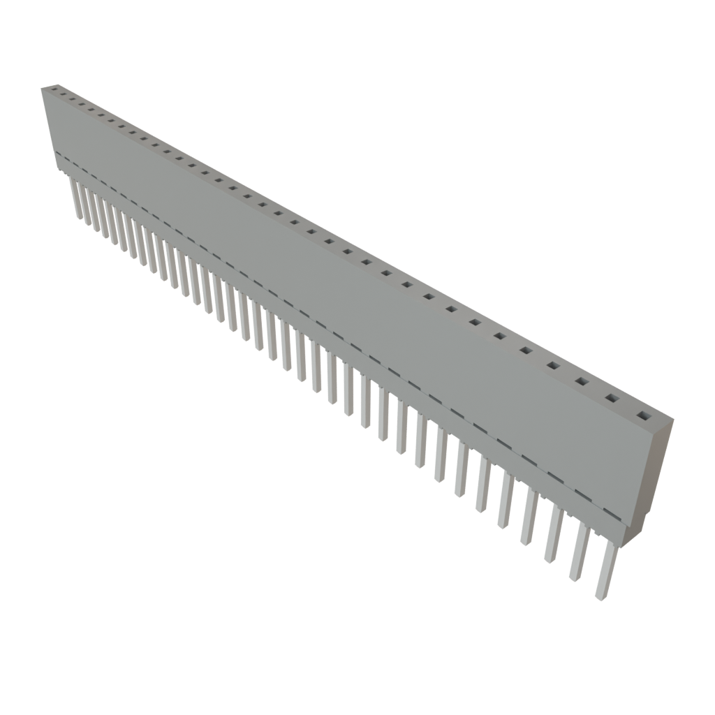 Samtec-ESQ-136-13-T-S Connector Headers and PCB Receptacles Conn Elevated Socket SKT 36 POS 2.54mm Solder ST Top Entry Thru-Hole Tube