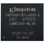 Kingston Technology-EMMC08G-ML36-02F00 Flash Managed NAND Flash Serial e-MMC 3.3V 64G-bit 64G/16G/8G x 1/4-bit/8-bit 153-Pin FBGA