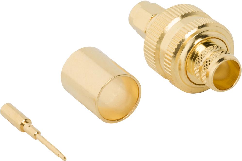 Amphenol RF-132368 射频连接器 Conn SMA 0Hz to 12.4GHz 50Ohm Solder ST Cable Mount PL Gold