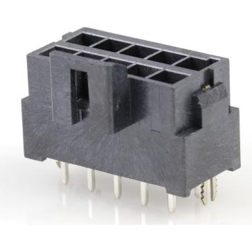 Molex-1722991110 Cabezales del conector y receptáculos PCB Conn Wire to Board HDR 10Power POS 3.5mm Solder ST Top Entry Thru-Hole Ultra-Fit Tray