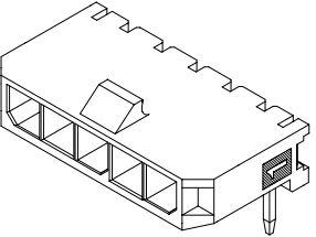 Molex-43650-1901 Steckverbinderleisten und Leiterplattenbuchsen Conn Wire to Board HDR 9 POS 3mm Solder RA Thru-Hole Tray