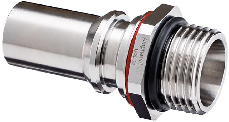 Amphenol-SQD-08PAGM-PRD001 Accesorios de administración térmica Thrml Mgmt Access Liquid Cooling Socket Red Staniless Steel