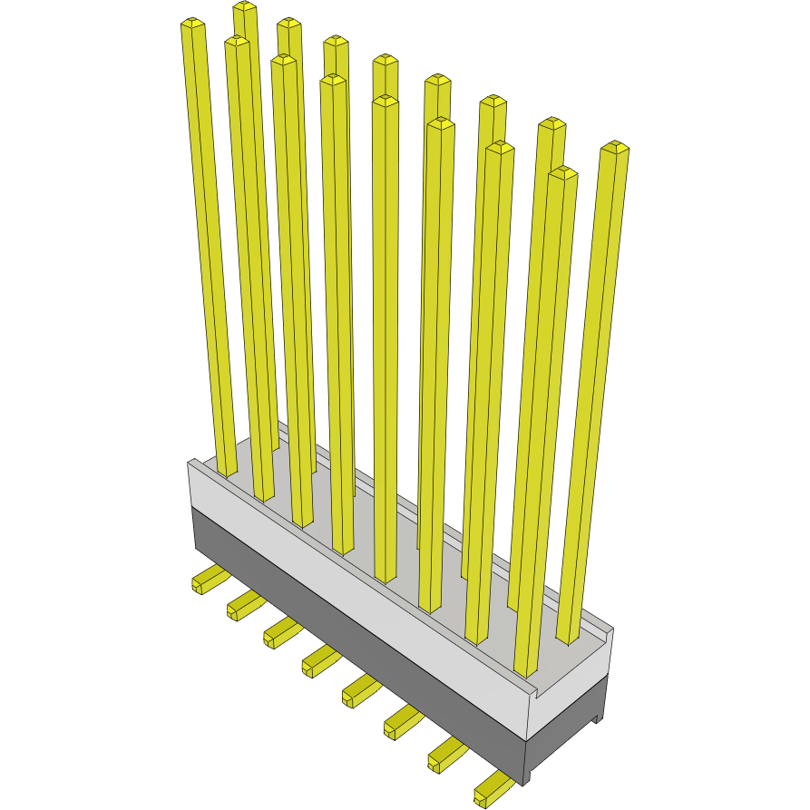 Samtec-HW-08-20-G-D-251-SM-A Steckverbinderleisten und Leiterplattenbuchsen Conn Board Stacker HDR 16 POS 2.54mm Solder ST Top Entry SMD Tube