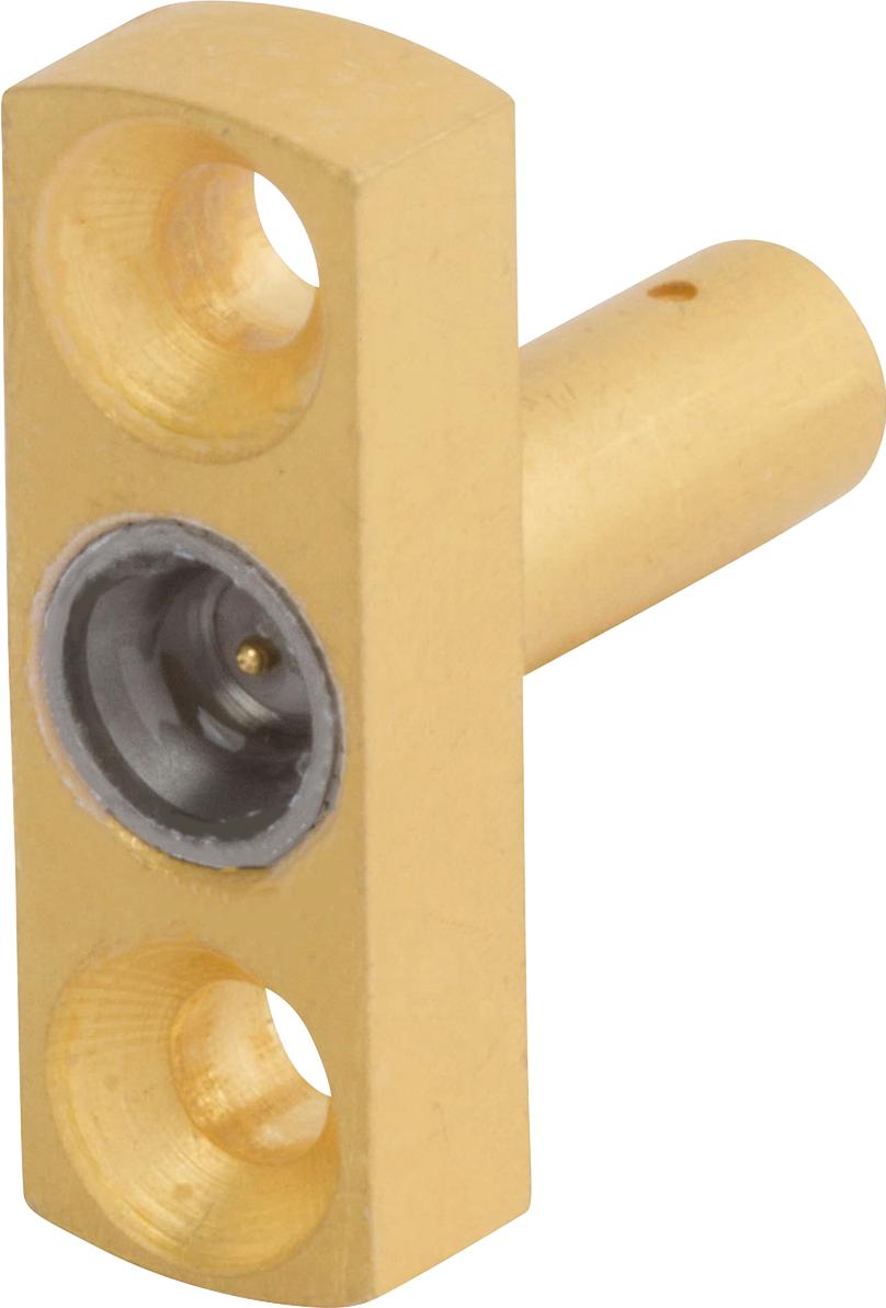 Amphenol SV Microwave-SF3211-60025 RF-Steckverbinder Conn SMPM 0Hz to 40GHz 50Ohm Solder ST Flange Mount M Gold Over Nickel Tray