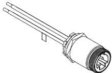 Molex-1300030048 null Cable Assembly Circular 0.305m 14AWG Quick Change 4 Straight