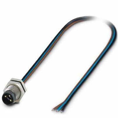 PHOENIX CONTACT-1453478 null Cable Assembly Circular 0.5m 24AWG M8 Circular 3 Straight