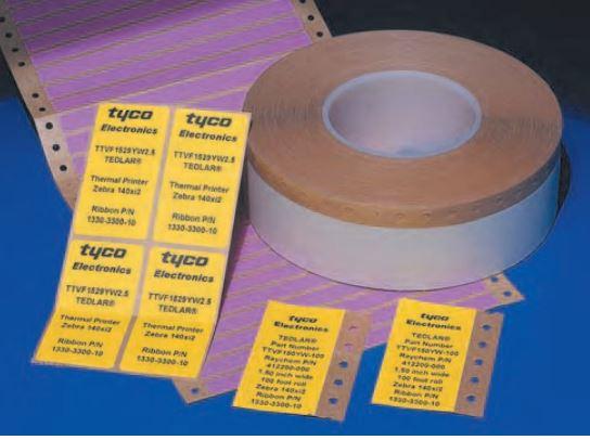 TE Connectivity-DMVF075WE-300S4   (GAT100BA075WE) Etichette Labels Dot Matrix Printable Label Polyvinyl Fluoride White 30.48x19.05mm