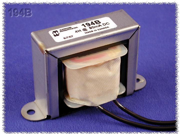 Hammond Manufacturing-194B Inductor Leaded Choke 4000000uH 0.09A 108Ohm DCR Solder Lug