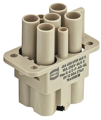 HARTING-09120062765 Steckverbinder, rechteckig Conn Rectangular F 6 POS Screw ST Cable Mount