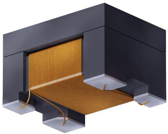 FASTRON GmbH-1812CMF-201X-04 Goulots d&rsquo;étranglement en modes commun Common Mode Chokes Dual 200uH 10kOhm 100kHz 0.1A 4.5Ohm DCR SMD T/R