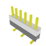 Conn Board Stacker HDR 12 POS 2.54mm Solder ST Top Entry SMD Tube