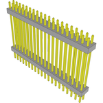 Conn Board Stacker HDR 40 POS 2mm Solder ST Top Entry Thru-Hole Bulk