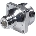 HUBER+SUHNER-37_N-716-50-1/003_-E RF-Steckverbinder Conn Type N-7/16 Adapter 0Hz to 7.5GHz 50Ohm ST Flange Mount F/F Silver Single