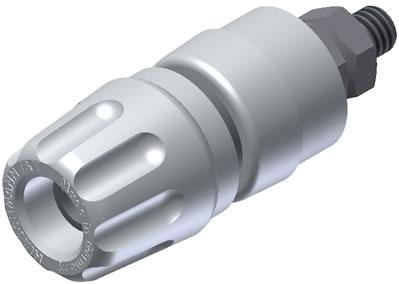 SKS Kontakttechnik-PKI 10 A WEI / WHITE Steckverbinder, elektronisches Testgerät Pole Terminal With Claw Edge And Captive Insulated Head