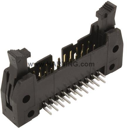 HARTING-09185206903001 Steckverbinderleisten und Leiterplattenbuchsen Conn Ejector Header HDR 20 POS 2.54mm Solder RA Side Entry Thru-Hole