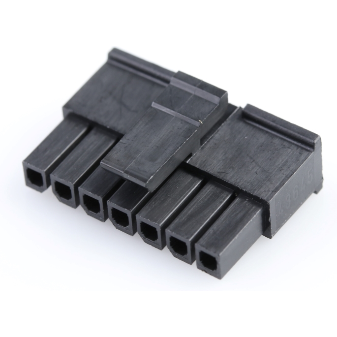 Molex-436450700 Einzeladersteckverbinder, Gehäuse Conn Housing F 7 POS 3mm Crimp ST Cable Mount Black Micro-Fit 3.0™ Bag
