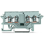Conn Terminal Block 4 POS Spring Clamp DIN Rail 0.5A Box