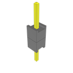 Conn Board Stacker HDR 1 POS Solder ST Top Entry Thru-Hole Bulk