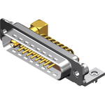 Conn Combo D-Sub M 1Coaxial/15Signal/1Cavity POS 1.4mm/2.54mm Solder RA Thru-Hole 19 Terminal 1 Port FCT Products Carton