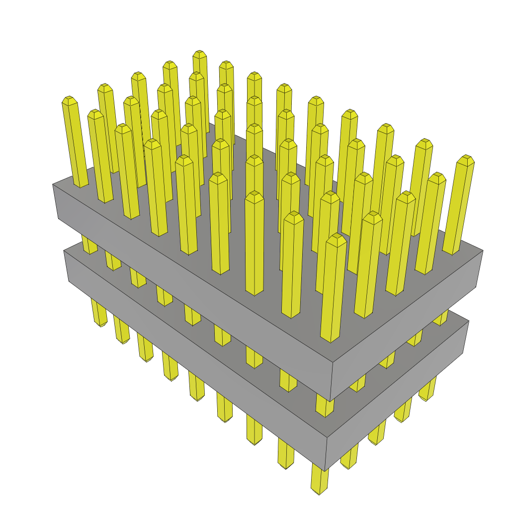 Samtec-TW-09-03-L-5-235-120 Piastre connettori e prese PCB Conn Board Stacker HDR 45 POS 2mm Solder ST Top Entry Thru-Hole Bulk
