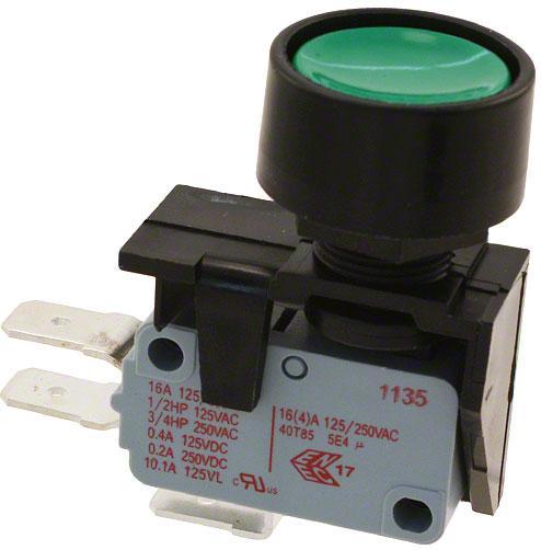 Bulgin Components PLC-3832510MG Interruttore a pressione Switch Push Button ON ON SPDT Round Button 16A 250VAC 250VDC 559.27VA Quick Connect Panel Mount