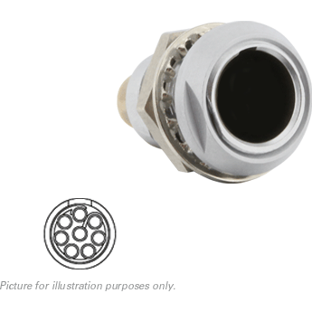 SOURIAU-JBXEA1G08FSSDS Connettore circolare Conn Circular SKT 8 POS Solder ST Panel Mount 8 Terminal 1 Port Medical Blister