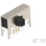 TE Connectivity-MSS1200RG04 Coulisse de commutateur Switch Slide ON None ON SPDT Side Slide 20VAC 20VDC 0.4VA PC Pins Bracket Mount/Through Hole Tray