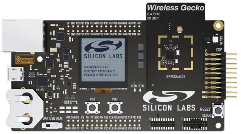 Silicon Labs-SLWSTK6023A Cartes et kits de développement RF/sans fil EFR32xG21 Bluetooth Starter Kit
