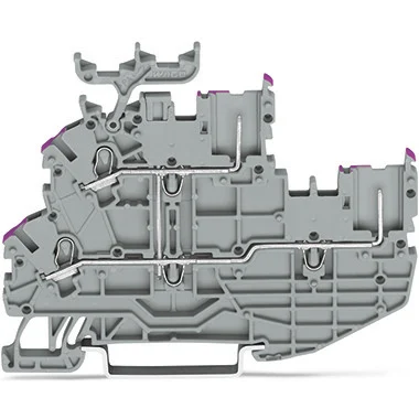WAGO-2020-2208 Steckverbinder, Klemmenblöcke Conn Terminal Block F 2 POS Push-In Spring DIN Rail 15A Box