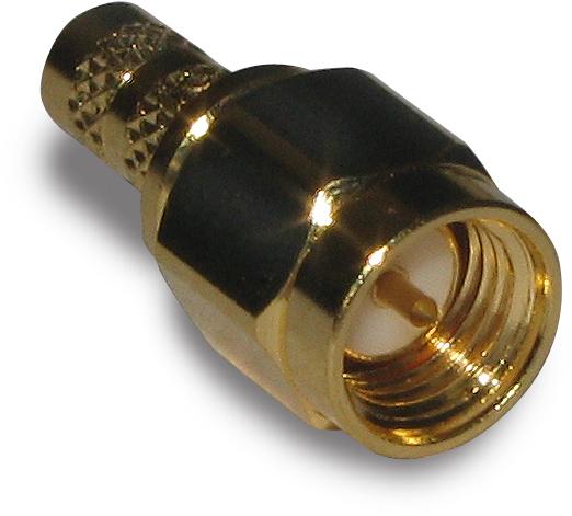 Amphenol RF-132195 Raccordement FR Conn SMA 0Hz to 12.4GHz 50Ohm Crimp ST Cable Mount PL Gold