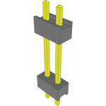 Conn Board Stacker HDR 2 POS 2.54mm Solder ST Top Entry Thru-Hole Bulk