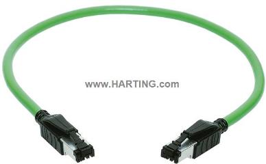 HARTING Technology Group-09473434025 null Cable Assembly Ethernet 70m 22AWG RJ-45 to RJ-45 4 to 4 POS M-M