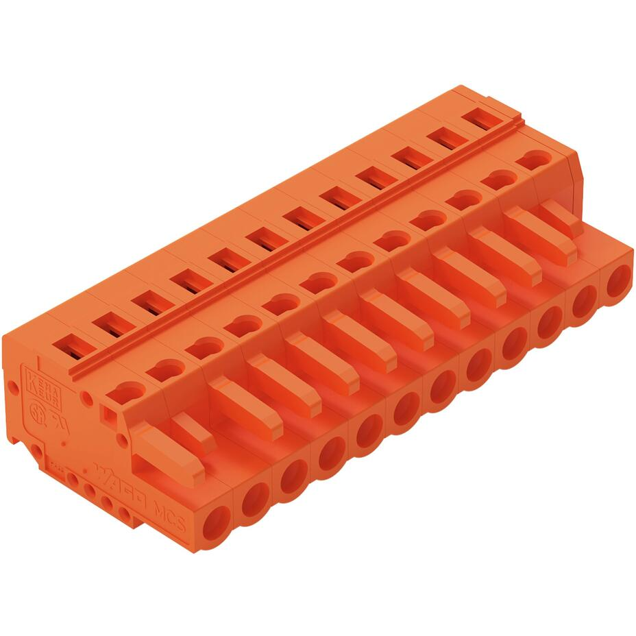 WAGO-231-312/026-000 Bloques terminales del conector Conn Terminal Block F 12 POS 5.08mm RA Cable Mount 15A Box