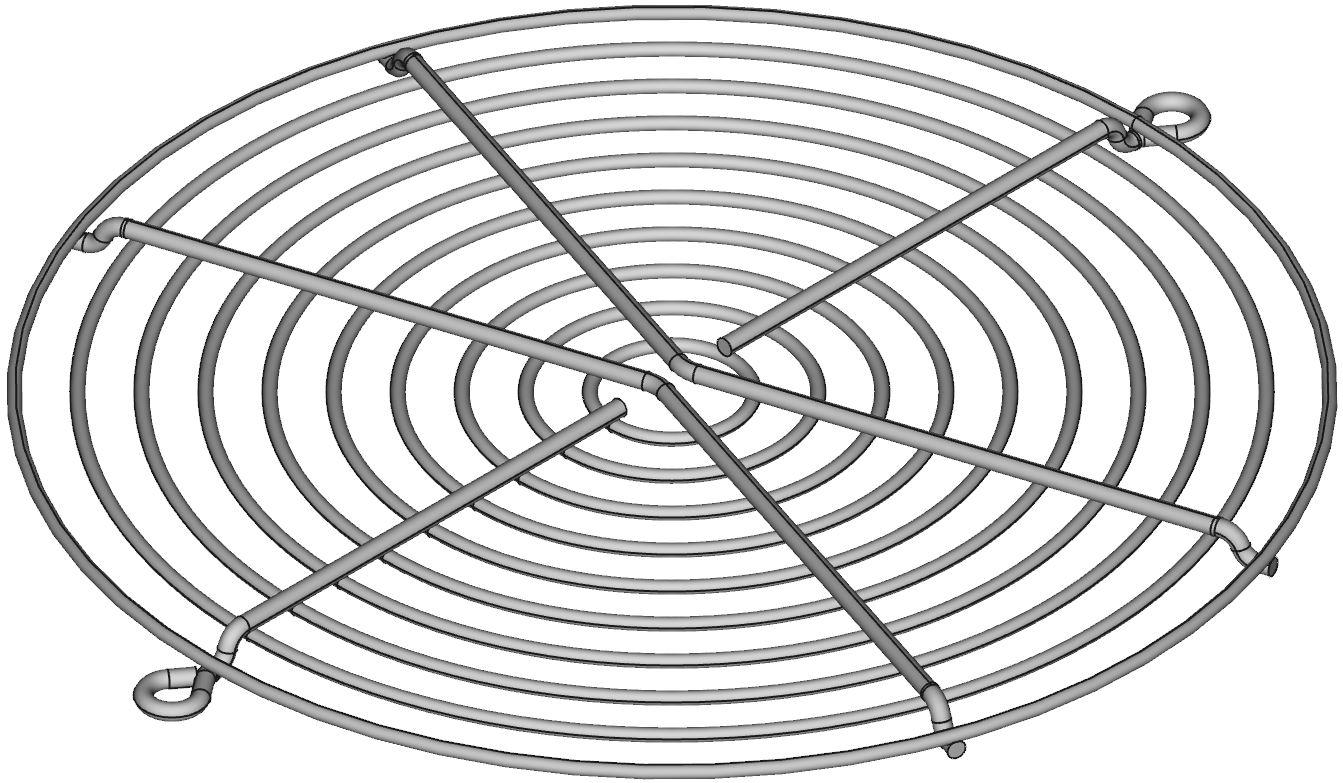 Hammond Manufacturing-FAN150FG null Rack Accessories, Finger Guard For 150mm Fan
