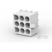 TE Connectivity-350835-1 Steckverbinderleisten und Leiterplattenbuchsen Conn Wire to Board HDR 9Power POS 6.35mm Solder ST Thru-Hole Bag