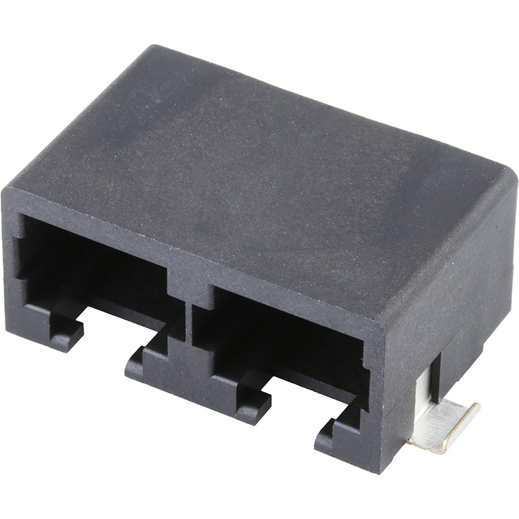 Molex-0438410005 Steckverbinder, Telefon und Telekommunikation Conn RJ-11 F 12 POS 1.27mm Solder RA SMD 12 Terminal 2 Port Cat 3/Cat 4 T/R