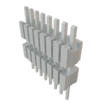 Conn Board Stacker HDR 8 POS 1.27mm Solder ST Thru-Hole Tube
