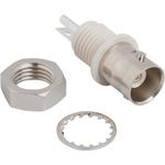 Conn BNC 0Hz to 1GHz 50Ohm Solder Cup ST Panel Mount RCP Silver