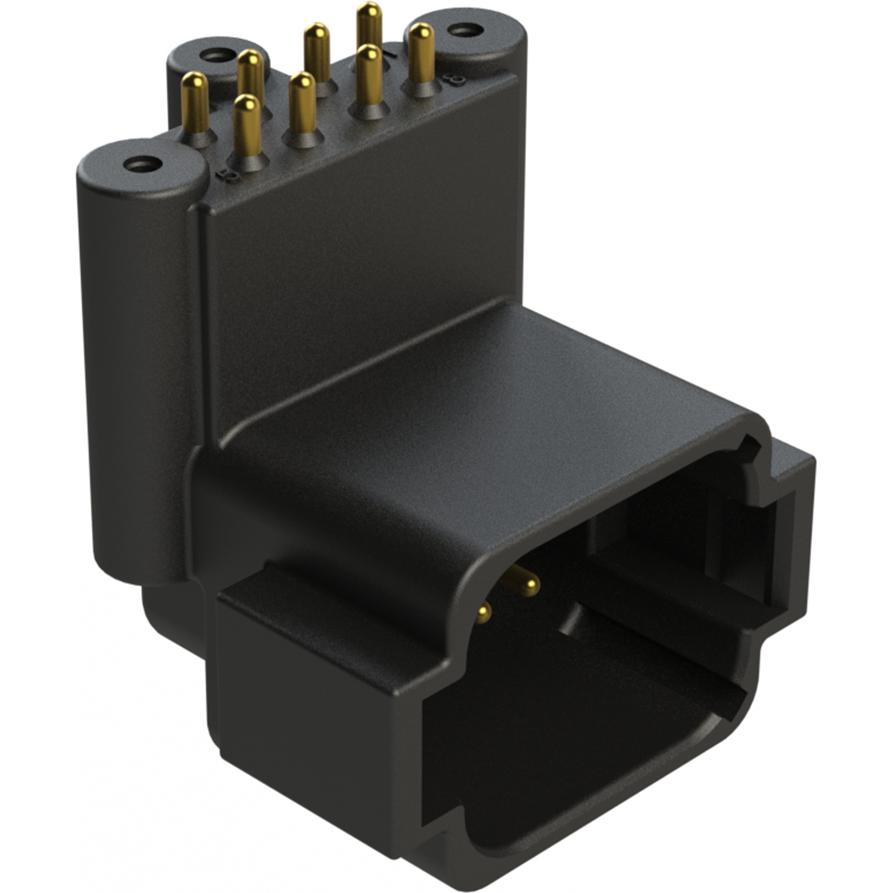 Amphenol-ATF13-08PB-BM31 Cabezales del conector y receptáculos PCB Conn Wire to Board RCP 8 POS 4.42mm/5.45mm Solder RA Thru-Hole Box